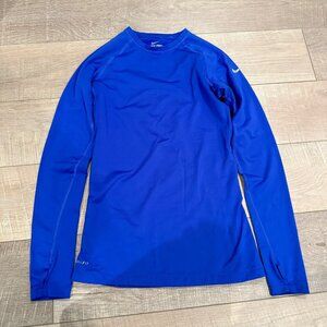 NIKE PRO COMBAT DRI FIT WOMENS LONG SLEEVE ATLHETIC FITTED SHIRT SMALL